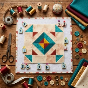 Base Organizadora quadrada Roberta Luz de 35x35cm