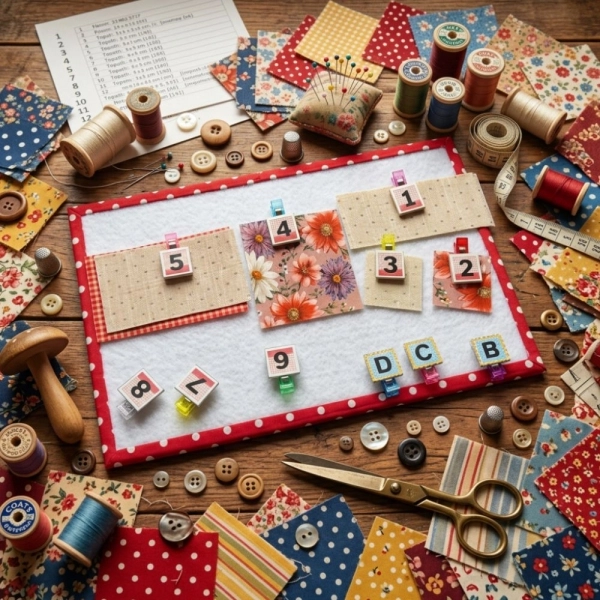 Clips de marcação especiais para patchwork da Roberta Luz